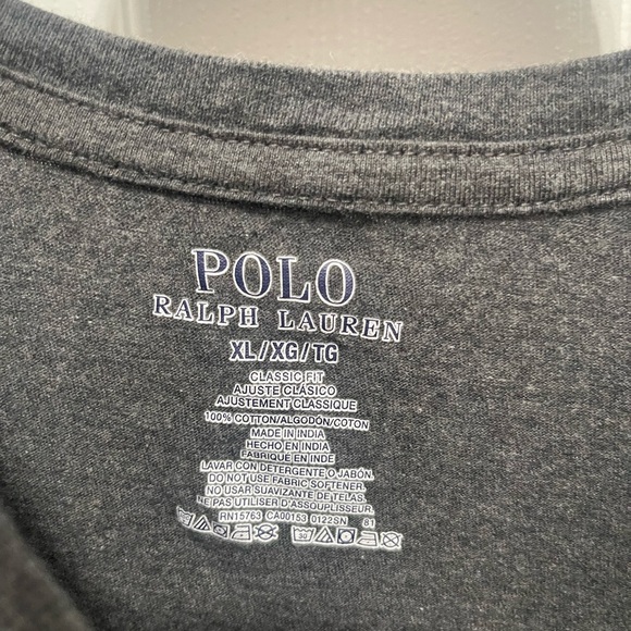 Polo tee men’s dark gray Ralph Lauren XLarge tee - Picture 5 of 9